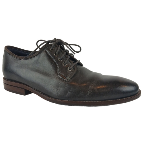 Cole Haan Warner Grand 360 8.5 Blue Brown Mens Postman Oxford Leather Lace Up - Picture 3 of 15